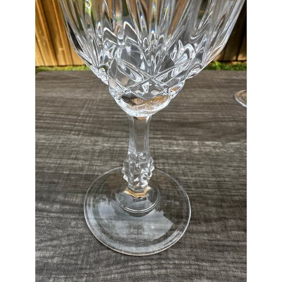 Capri Crystal Collection JMP Marketing Italy Retired Crystal Water Goblets-Set 9 - Picture 5 of 6